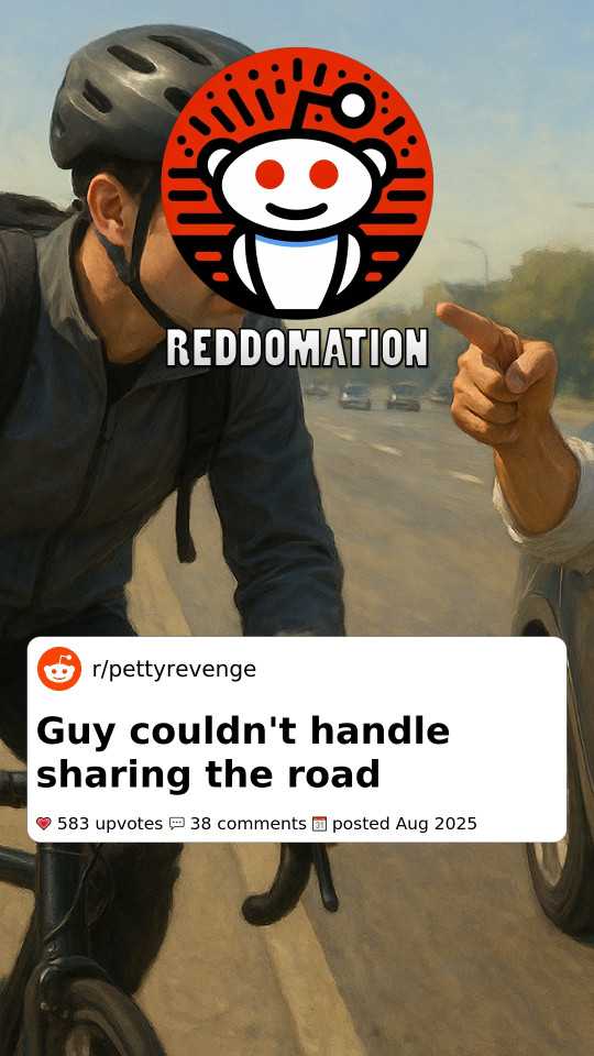 Guy couldn't handle sharing the road