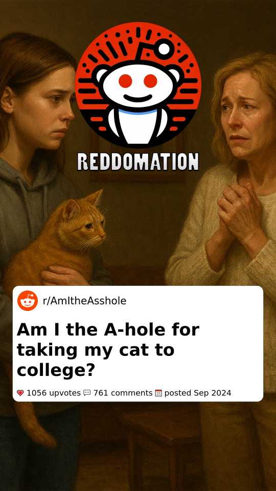 Am I the A-hole for taking my cat to college?