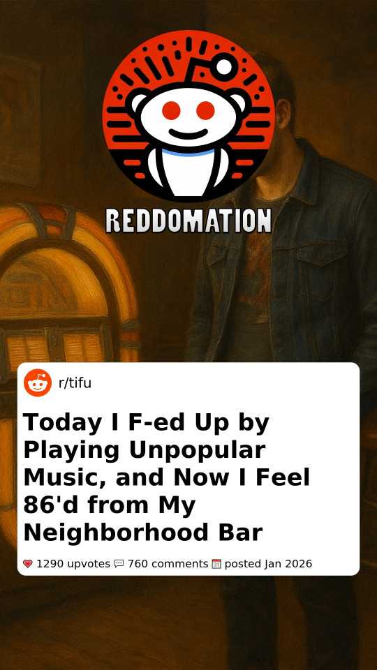 Today I F-ed Up by Playing Unpopular Music, and Now I Feel 86'd from My Neighborhood Bar