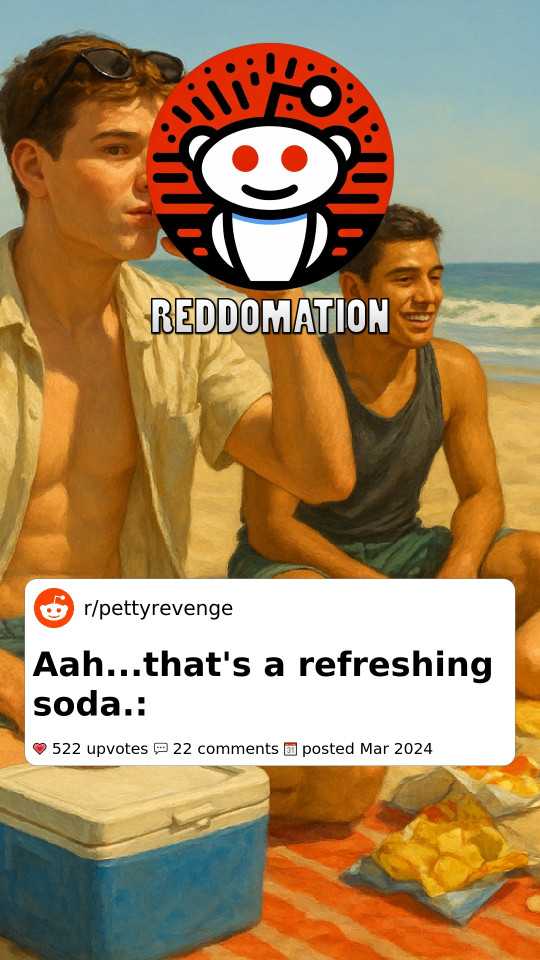 Aah...that's a refreshing soda.: