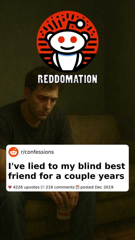 I've lied to my blind best friend for a couple years