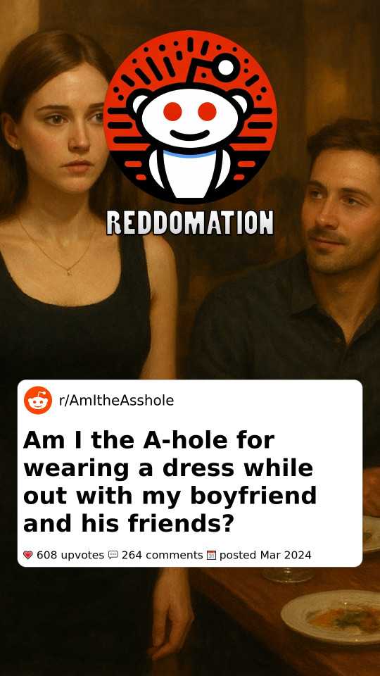 Am I the A-hole for wearing a dress while out with my boyfriend and his friends?