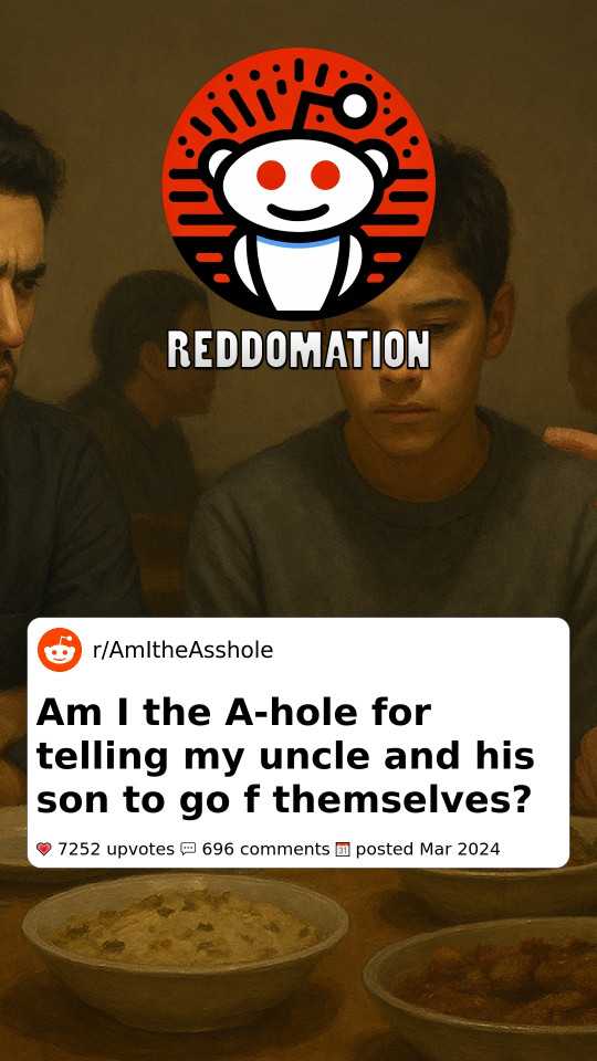 Am I the A-hole for telling my uncle and his son to go f themselves?