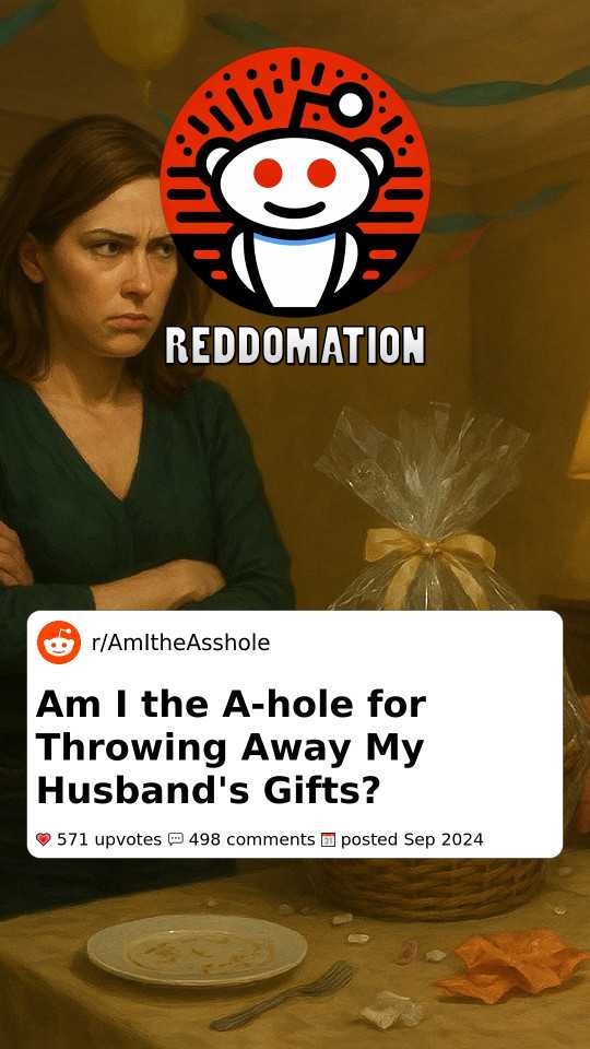 Am I the A-hole for Throwing Away My Husband's Gifts?