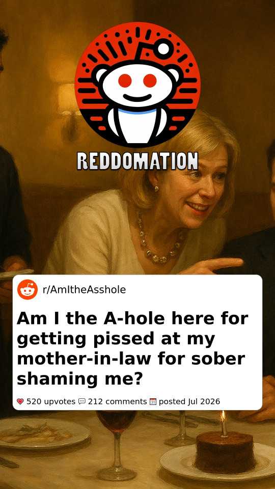 Am I the A-hole here for getting pissed at my mother-in-law for sober shaming me?