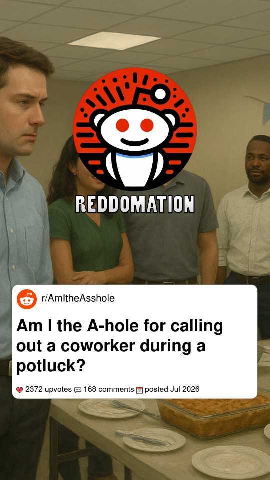 Am I the A-hole for calling out a coworker during a potluck?