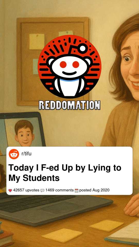 Today I F-ed Up by Lying to My Students