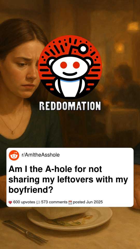 Am I the A-hole for not sharing my leftovers with my boyfriend?