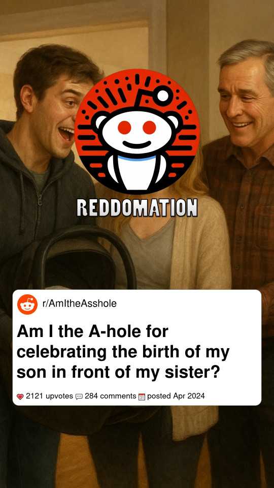 Am I the A-hole for celebrating the birth of my son in front of my sister?