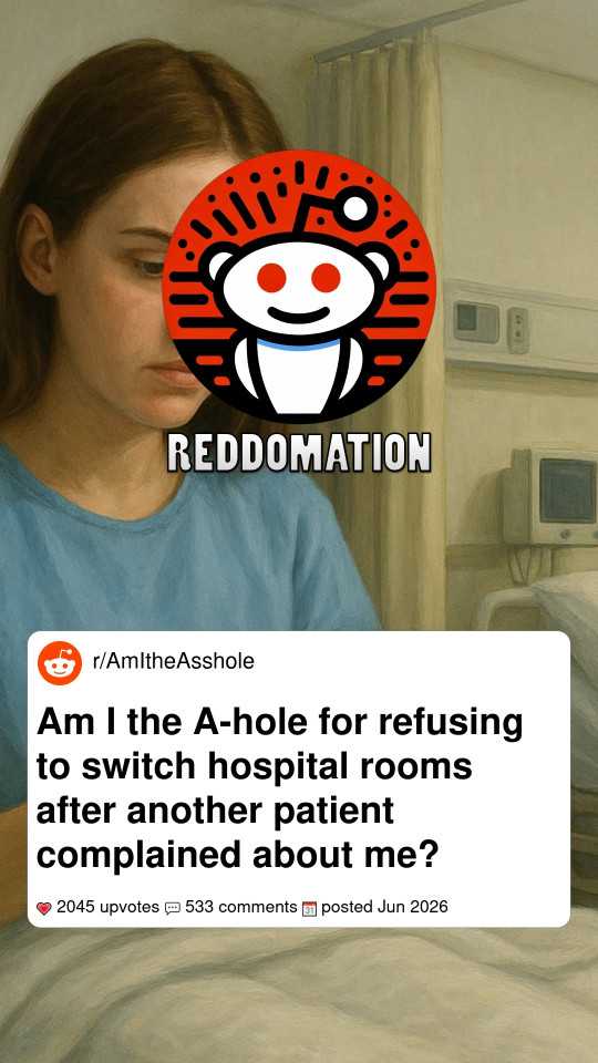 Am I the A-hole for refusing to switch hospital rooms after another patient complained about me?