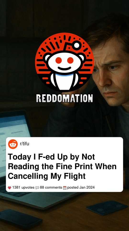 Today I F-ed Up by Not Reading the Fine Print When Cancelling My Flight