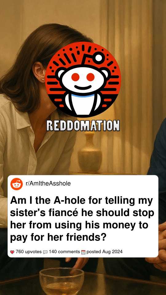 Am I the A-hole for telling my sister's fiancé he should stop her from using his money to pay for her friends?
