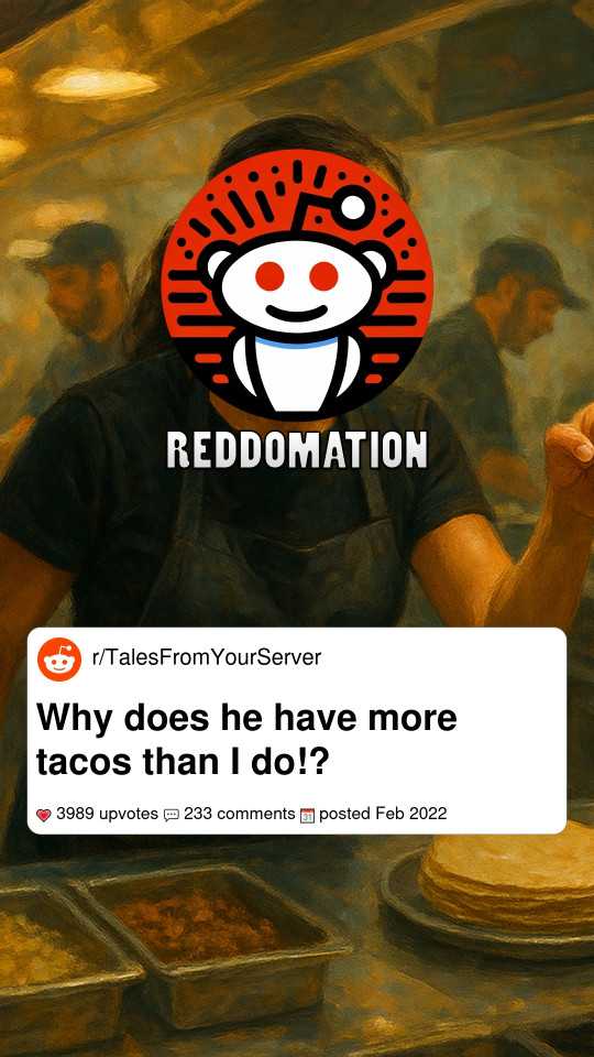 Why does he have more tacos than I do!?