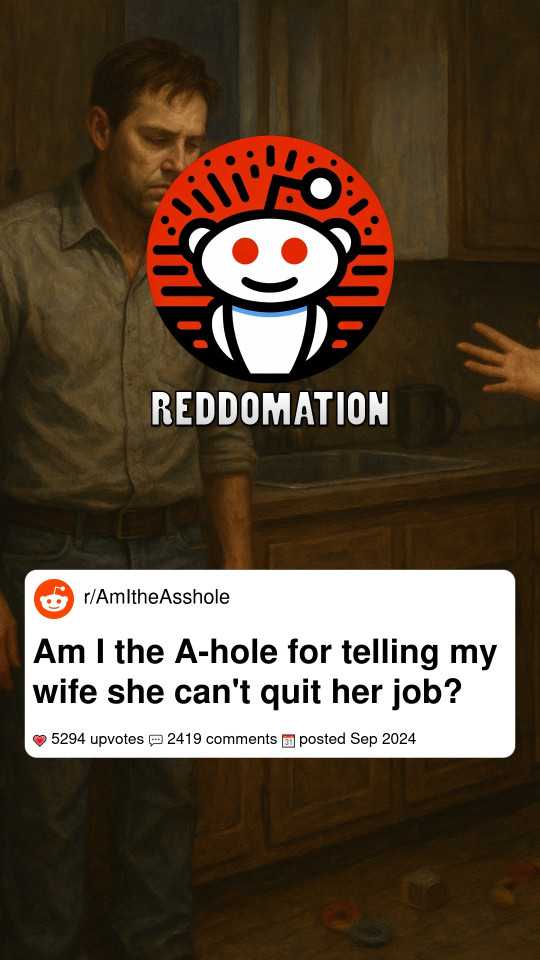 Am I the A-hole for telling my wife she can't quit her job?