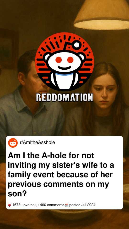Am I the A-hole for not inviting my sister's wife to a family event because of her previous comments on my son?