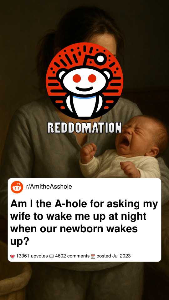 Am I the A-hole for asking my wife to wake me up at night when our newborn wakes up?