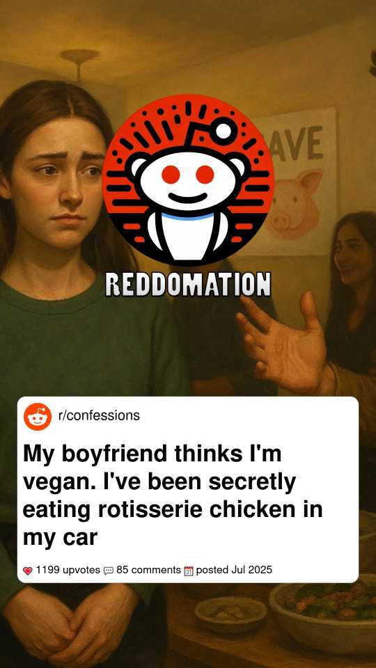 My boyfriend thinks I'm vegan. I've been secretly eating rotisserie chicken in my car