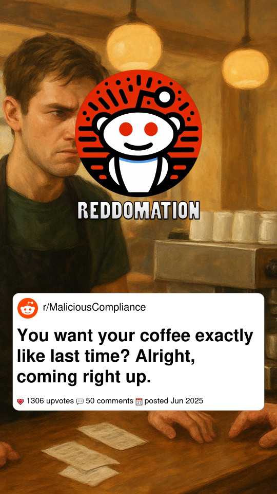 You want your coffee exactly like last time? Alright, coming right up.