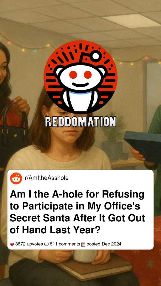 Am I the A-hole for Refusing to Participate in My Office's Secret Santa After It Got Out of Hand Last Year?