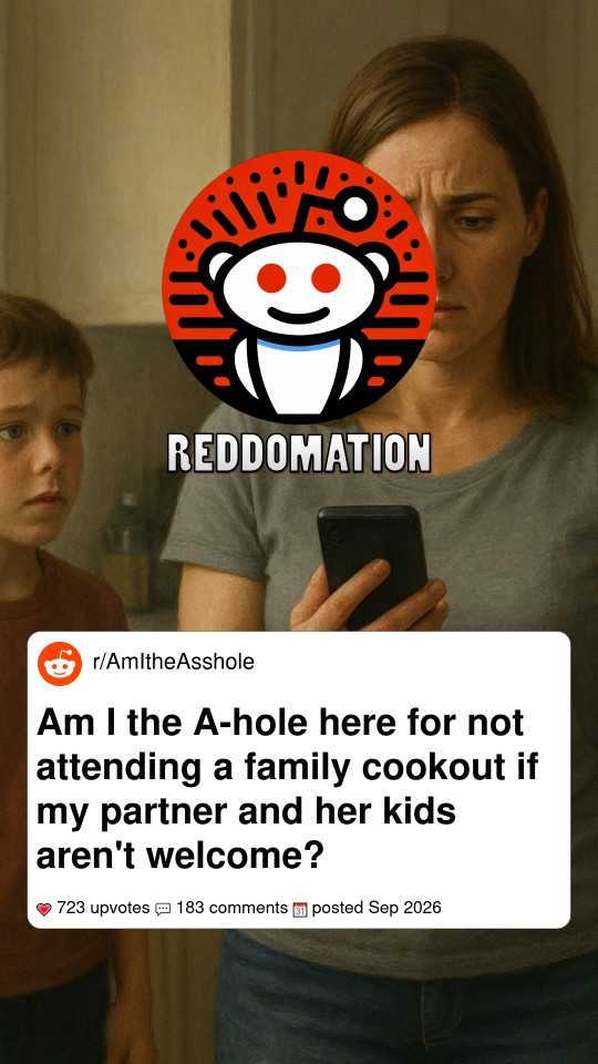 Am I the A-hole here for not attending a family cookout if my partner and her kids aren't welcome?