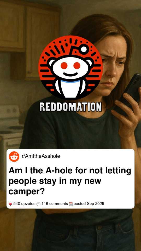 Am I the A-hole for not letting people stay in my new camper?