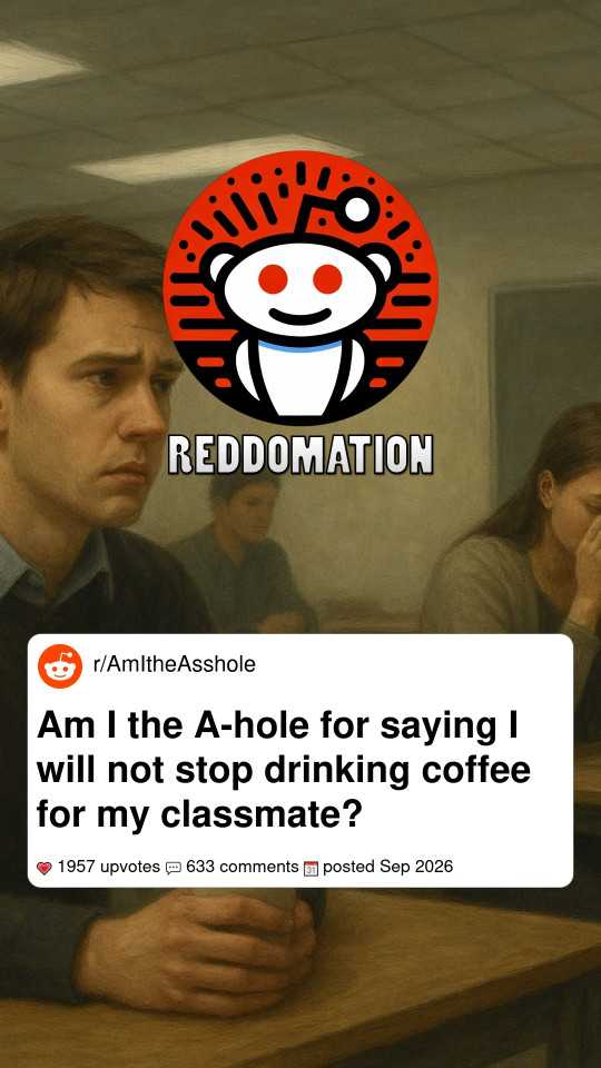 Am I the A-hole for saying I will not stop drinking coffee for my classmate?