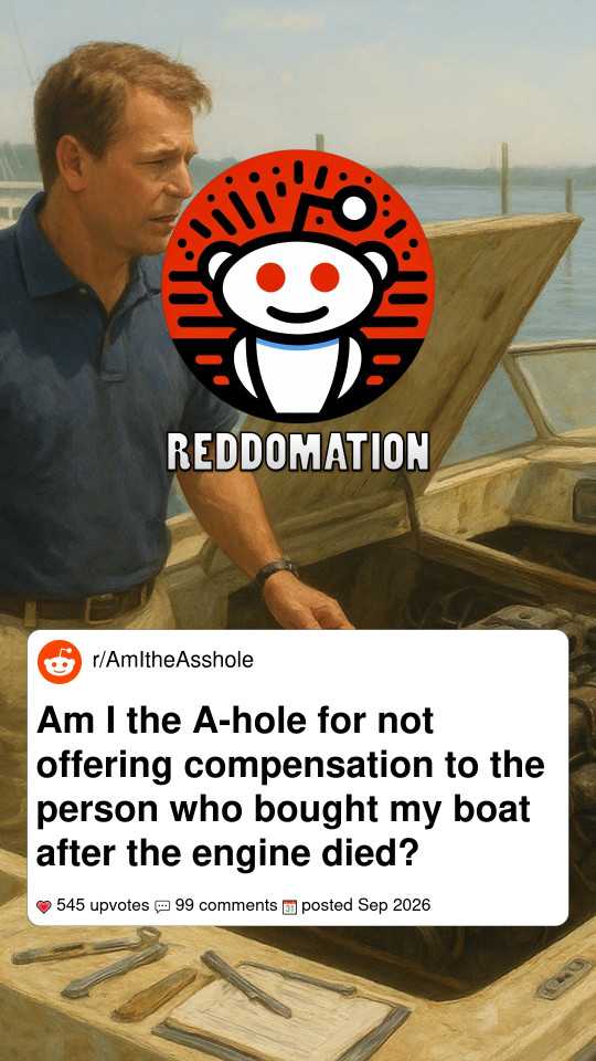 Am I the A-hole for not offering compensation to the person who bought my boat after the engine died?