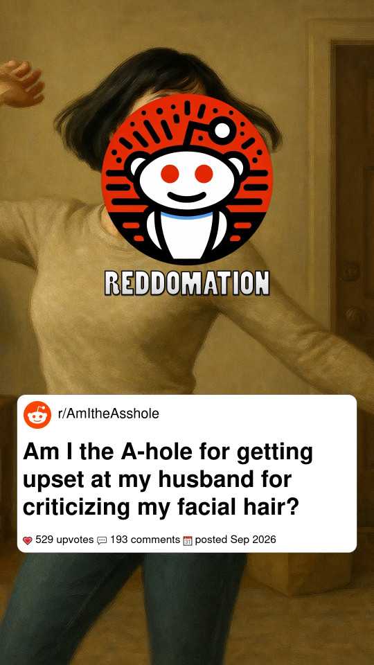 Am I the A-hole for getting upset at my husband for criticizing my facial hair?