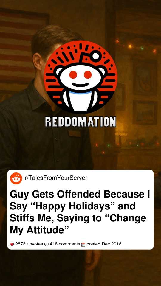 Guy Gets Offended Because I Say “Happy Holidays” and Stiffs Me, Saying to “Change My Attitude”