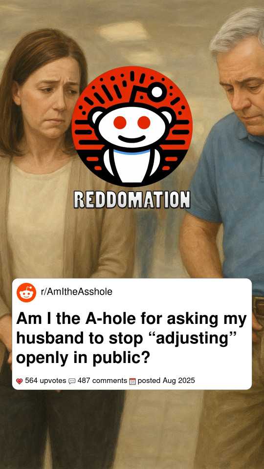 Am I the A-hole for asking my husband to stop “adjusting” openly in public?