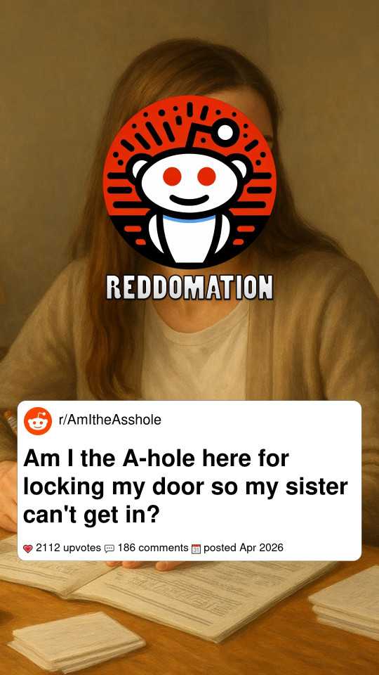 Am I the A-hole here for locking my door so my sister can't get in?