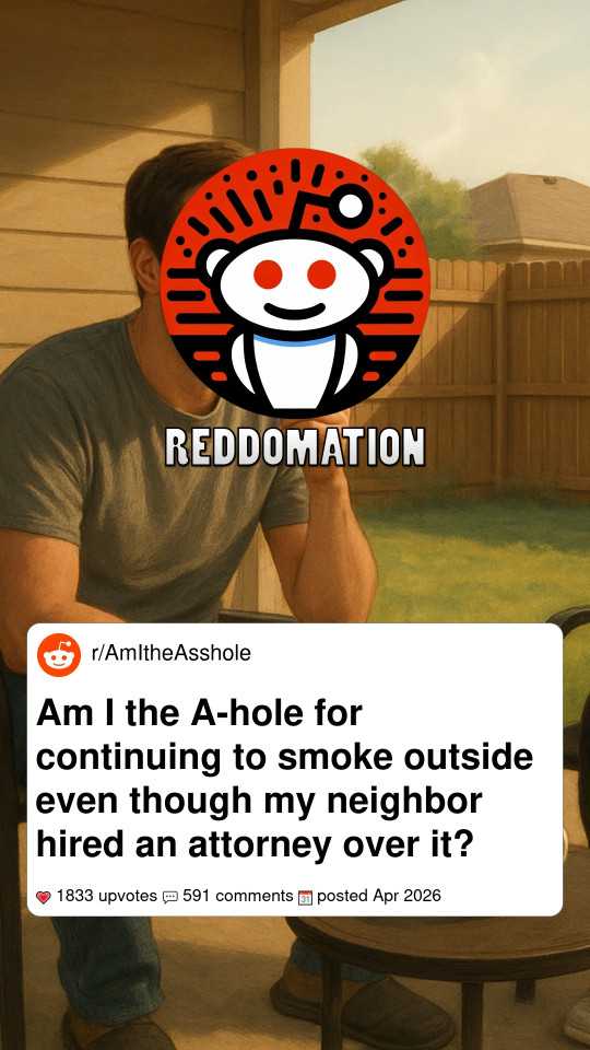 Am I the A-hole for continuing to smoke outside even though my neighbor hired an attorney over it?
