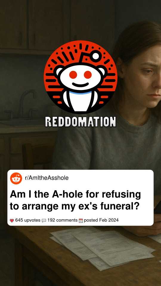 Am I the A-hole for refusing to arrange my ex's funeral?