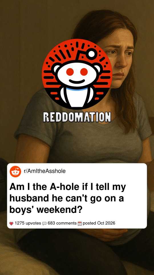 Am I the A-hole if I tell my husband he can't go on a boys' weekend?