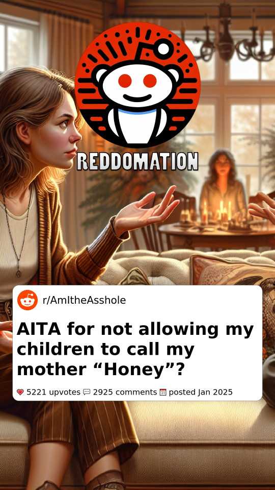 AITA for not allowing my children to call my mother “Honey”?