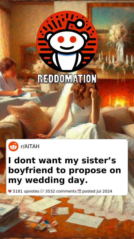 I dont want my sister’s boyfriend to propose on my wedding day.