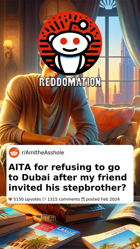 AITA for refusing to go to Dubai after my friend invited his stepbrother?
