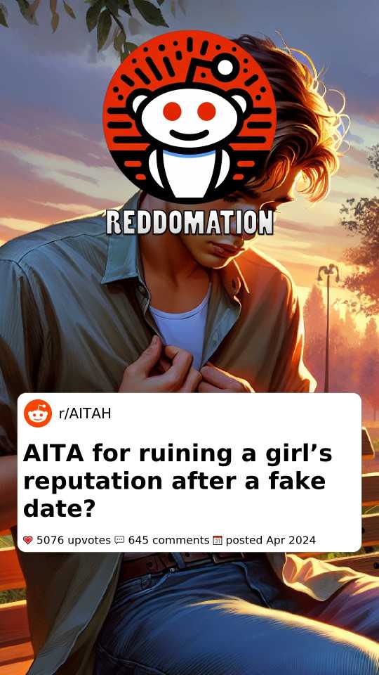 AITA for ruining a girl’s reputation after a fake date?