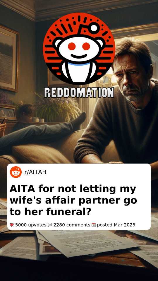 AITA for not letting my wife's affair partner go to her funeral?