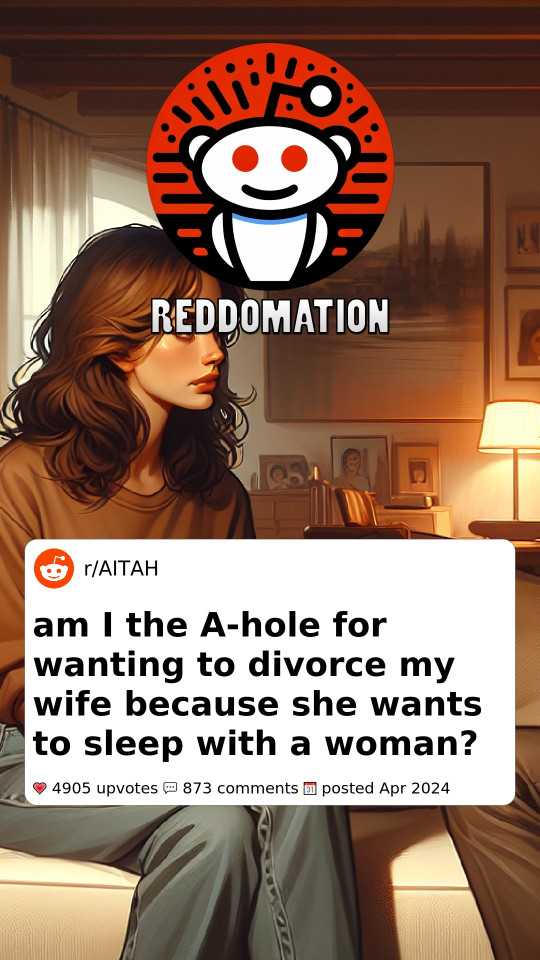 AITA for wanting to divorce my wife because she wants to sleep with a woman?