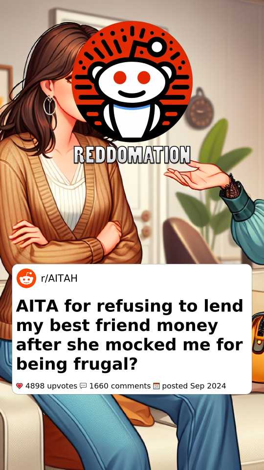 AITA for refusing to lend my best friend money after she mocked me for being frugal?