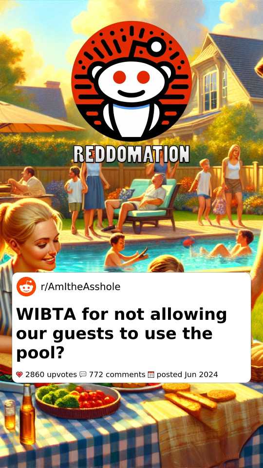 Would I Be the A-hole For Not Allowing Our Guests To Use The Pool?