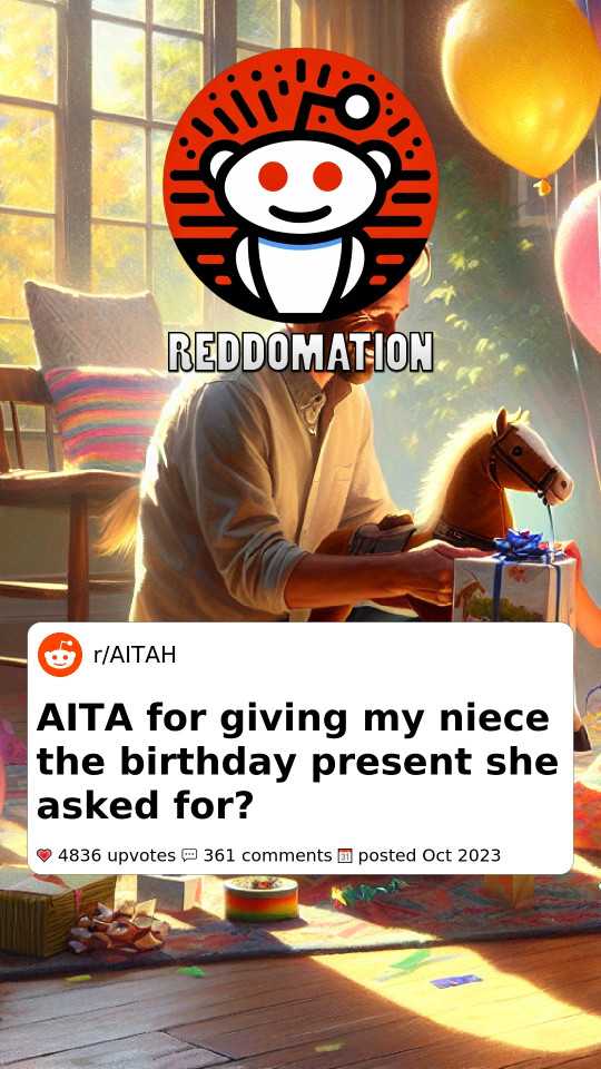 Am I the A-hole for giving my niece the birthday present she asked for?