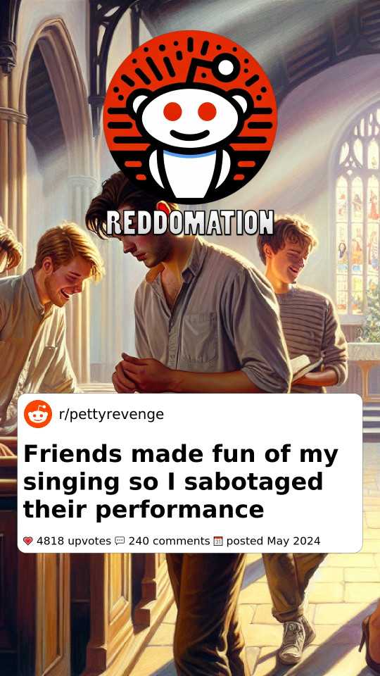 Friends made fun of my singing so I sabotaged their performance