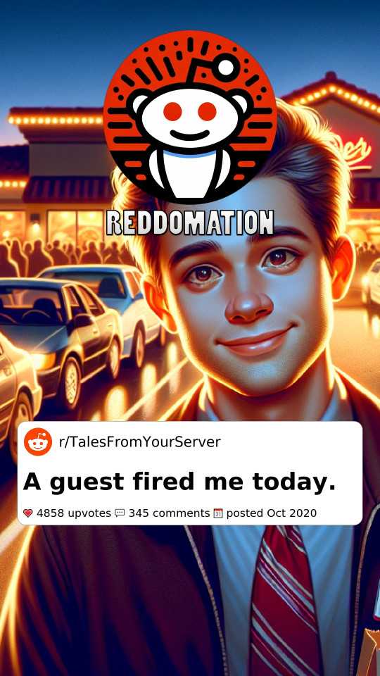 A guest fired me today.