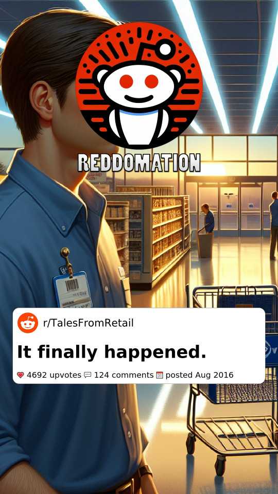 It finally happened.
