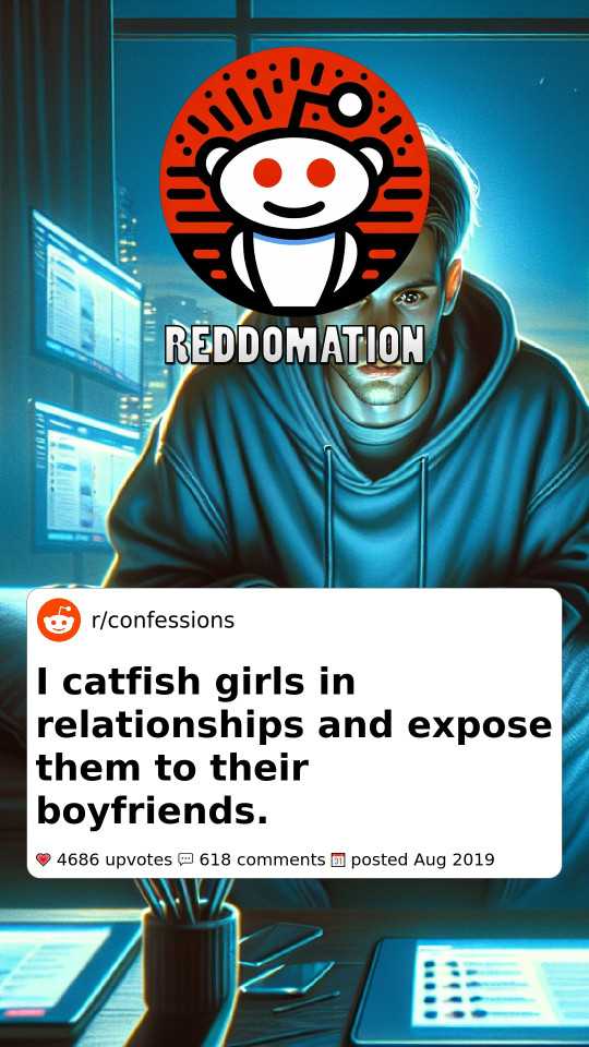 I catfish girls in relationships and expose them to their boyfriends.