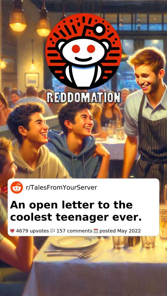 An open letter to the coolest teenager ever.