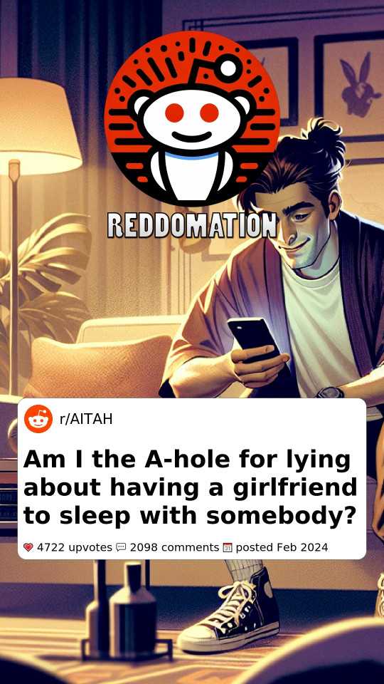 Am I the A-hole for lying about having a girlfriend to sleep with somebody?