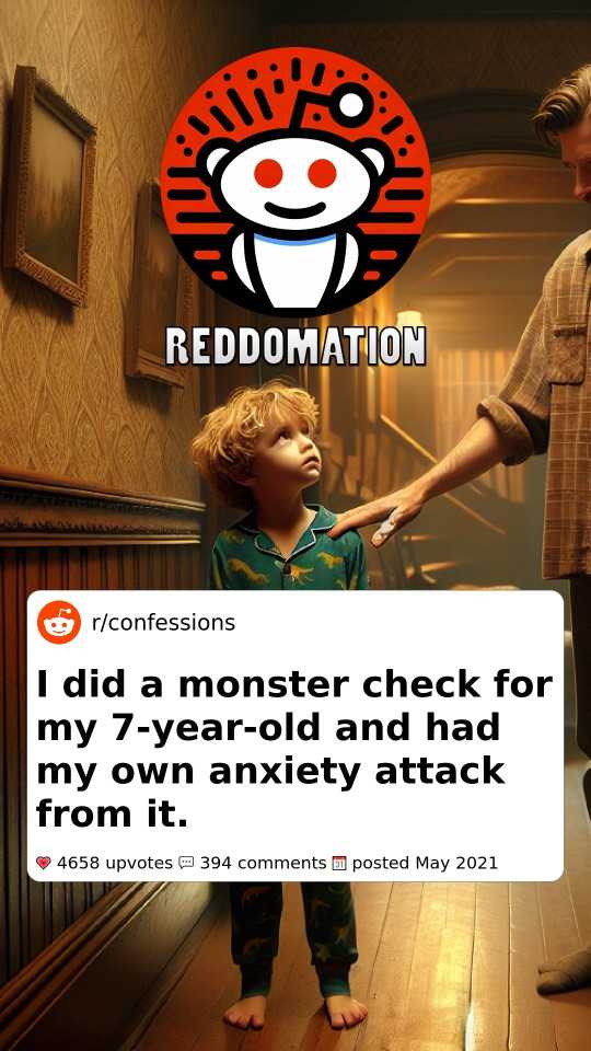 I did a monster check for my 7-year-old and had my own anxiety attack from it.